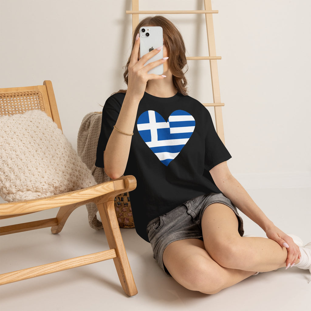 Greece Griechenland Flagge Wappen Heimat Fußball Sport Fan Geschenkidee - Unisex T-Shirt