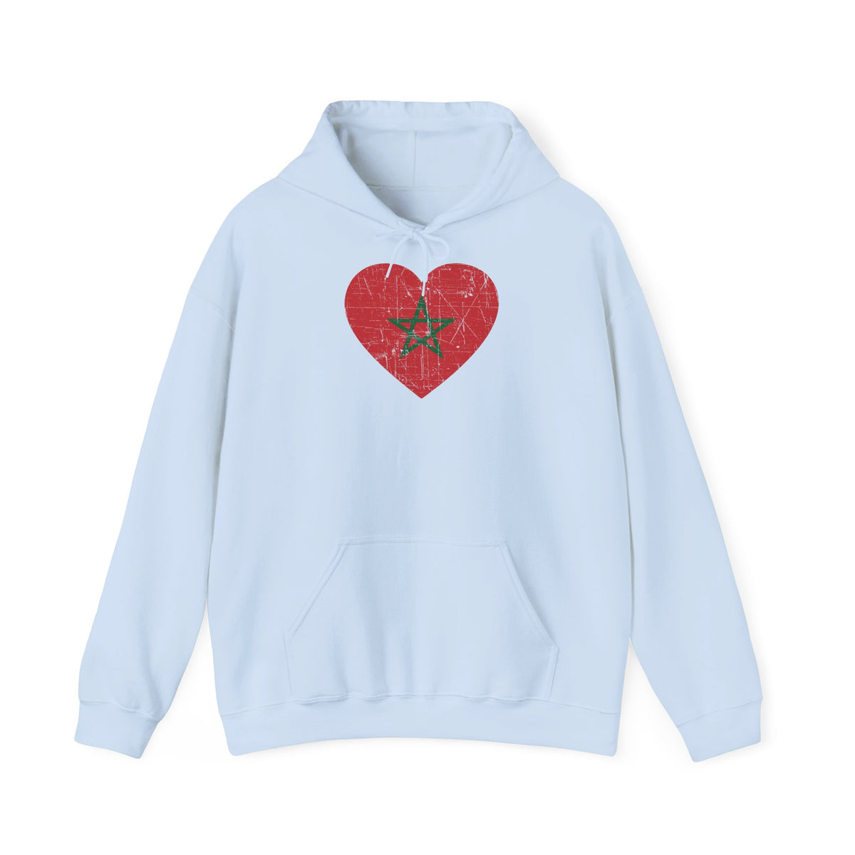 Stemma del Marocco Bandiera del Marocco Orgoglio Tifoso di calcio Sport Idea regalo - Felpa con cappuccio unisex