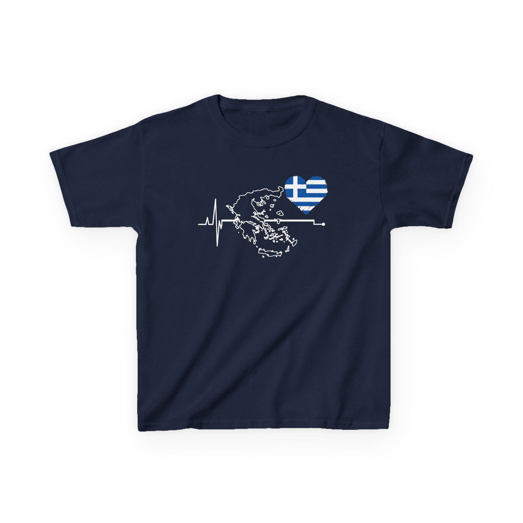 Greece Griechenland Flagge Wappen Heimat Fußball Sport Fan Geschenkidee - Für Kinder & Jugendliche Unisex T-Shirt