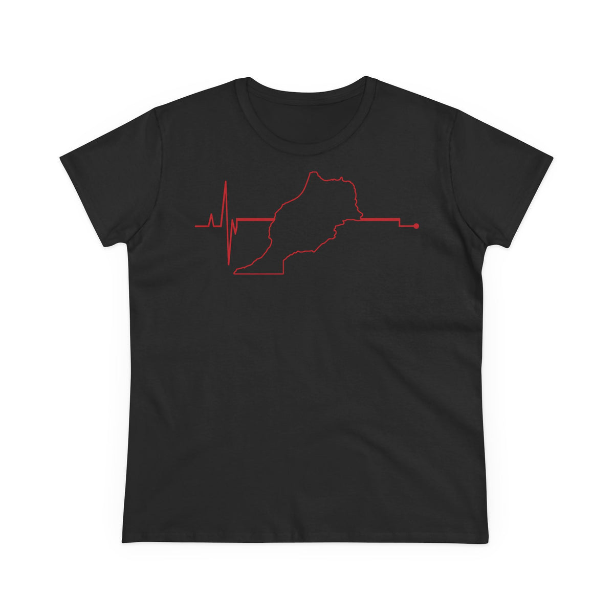 Escudo de Marruecos, bandera de Marruecos, orgullo, aficionada al fútbol y al deporte, idea de regalo - Camiseta para mujer