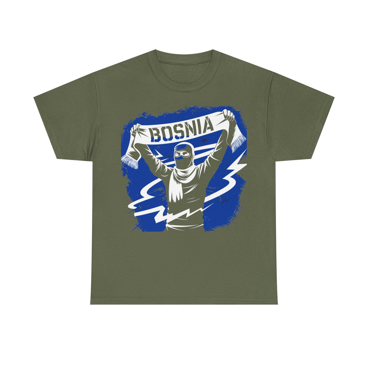 Bosnia escudo bandera orgullo patria aficionado al fútbol idea de regalo - Camiseta unisex