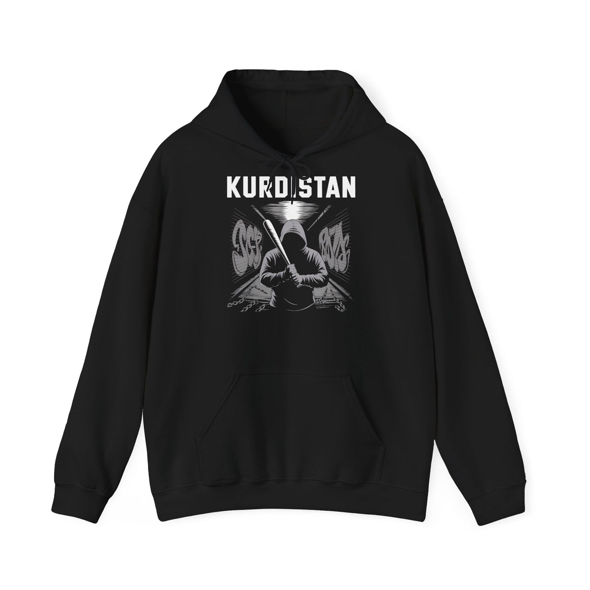 Kurdistan hooligan patria orgoglio stemma bandiera sport calcio tifoso regalo - Felpa con cappuccio unisex