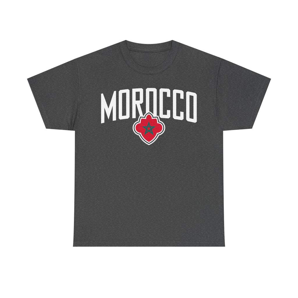 Marokko Hooligan Wappen Morocco Flagge Fußball Fan Sport FGeschenkidee - Unisex T-Shirt