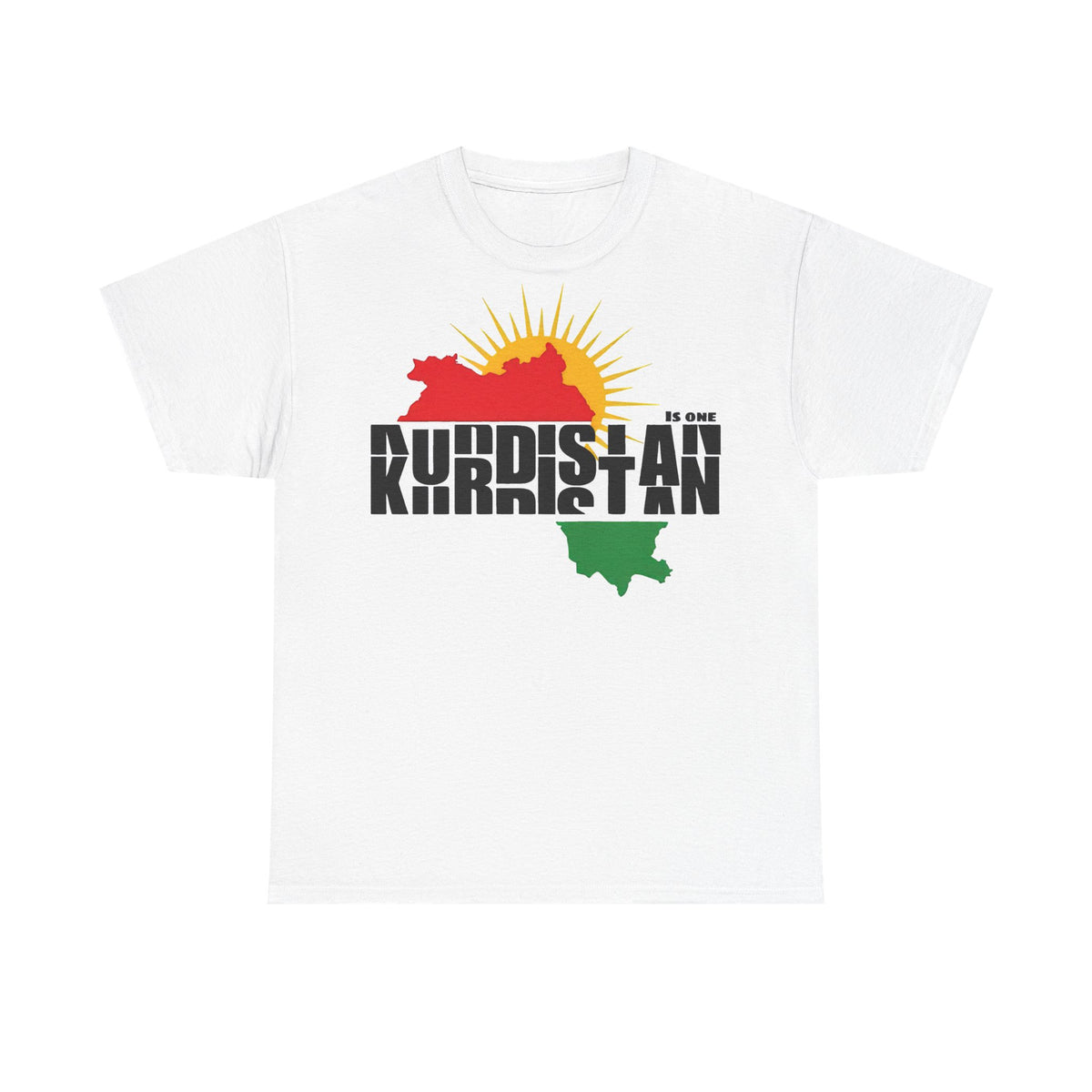 Kurdistan Sonne Flagge Azadi Newroz - Unisex T-shirt