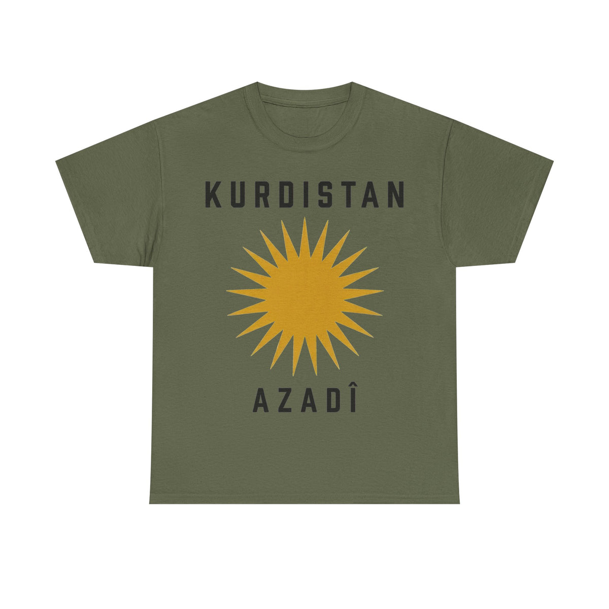 Kurdistán Azadi Sol Libertad Bandera Patria Idea de regalo - Camiseta unisex