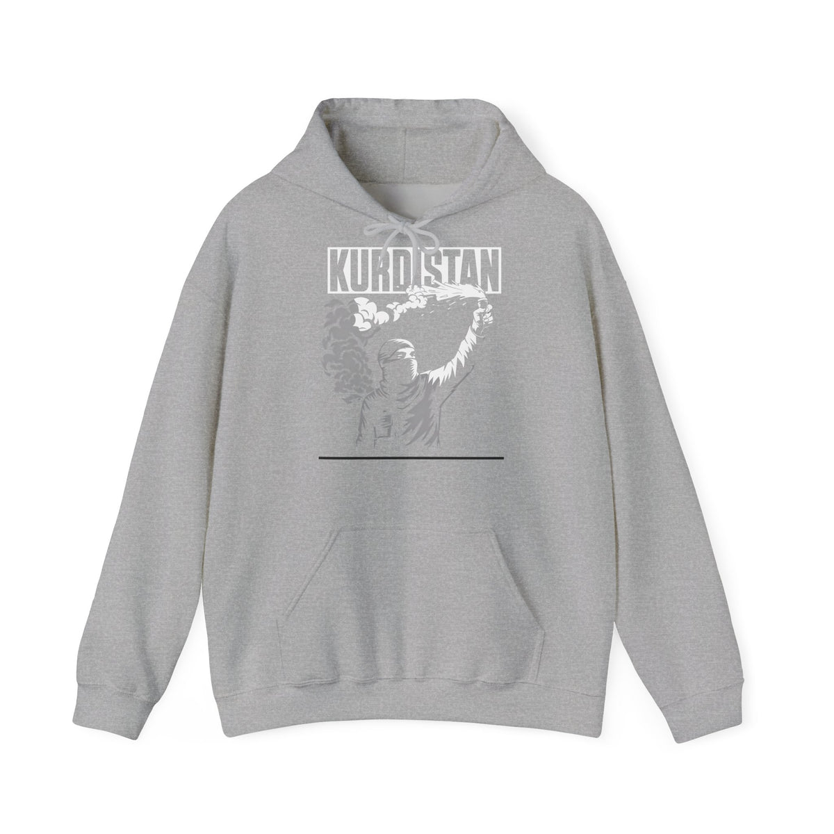 Kurdistan hooligan patria orgoglio stemma bandiera sport calcio tifoso regalo - Felpa con cappuccio unisex