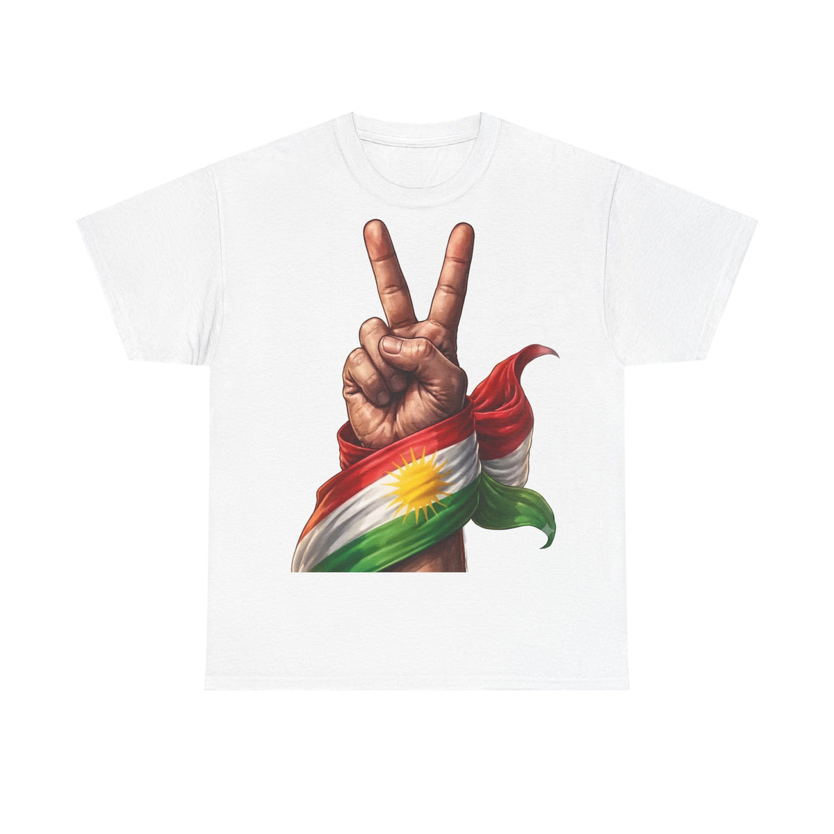 Kurdistan Peace Flagge Wappen - Unisex T-Shirt