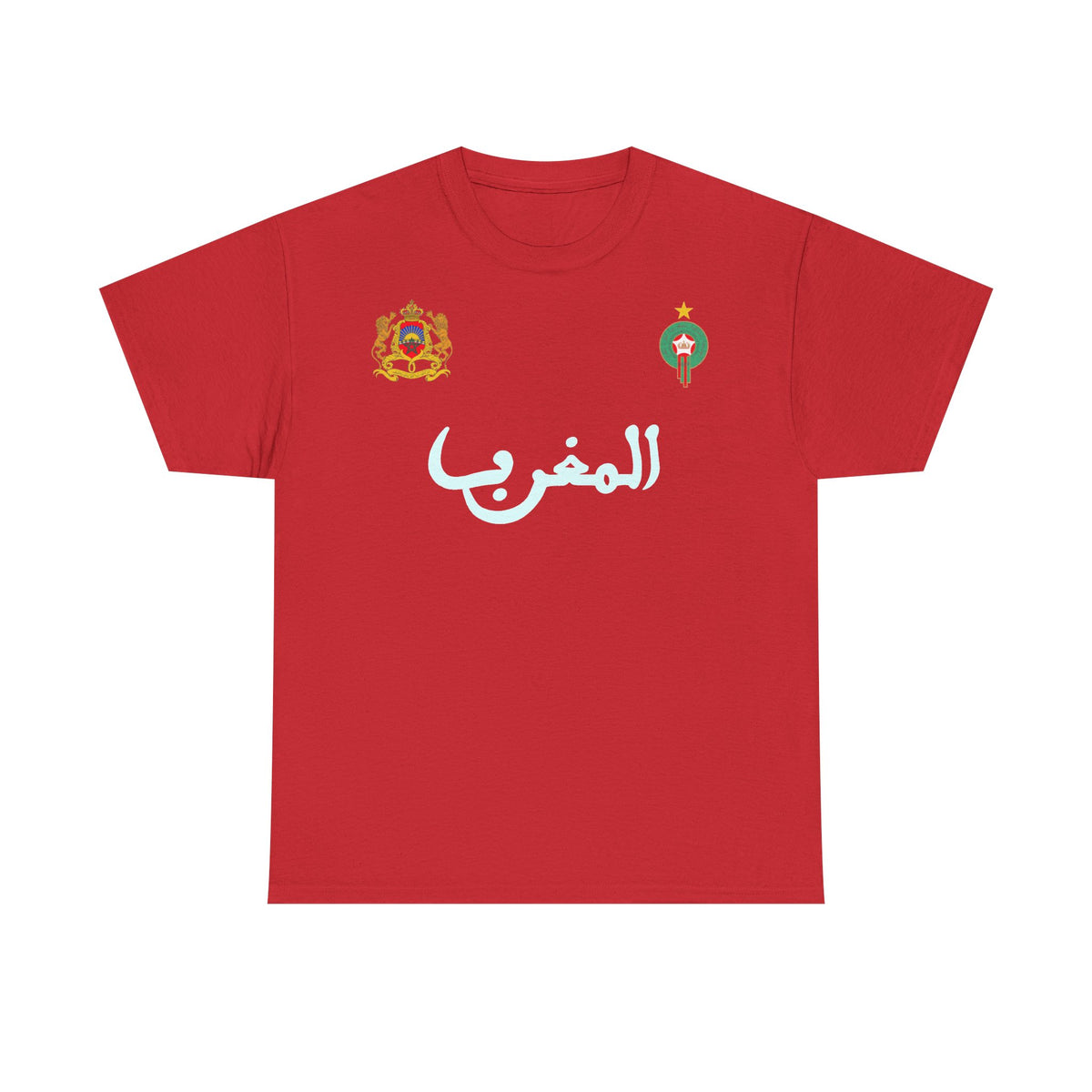Marruecos Escudo Morocco Bandera Orgullo Fútbol Fan Deporte FIdea de regalo - Camiseta unisex