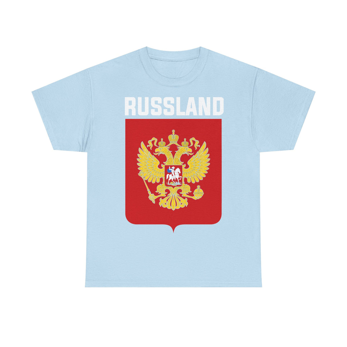 Rusia Rusia Moscú águila bandera escudo regalo deporte aficionado moda - Camiseta unisex