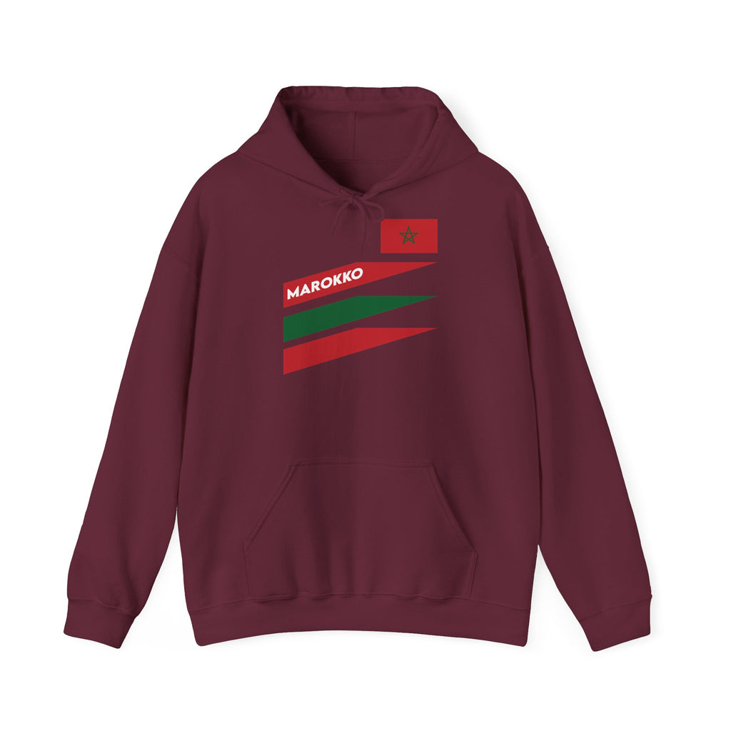 Marokko Wappen Morocco Flagge Stolz Fußball Fan Sport Geschenkidee - Unisex Hoodie