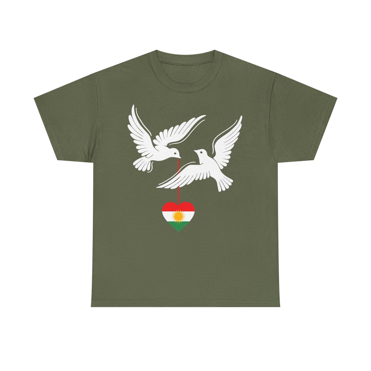 Kurdistán Azadi Escudo Bandera Patria Newroz Regalo - Camiseta unisex