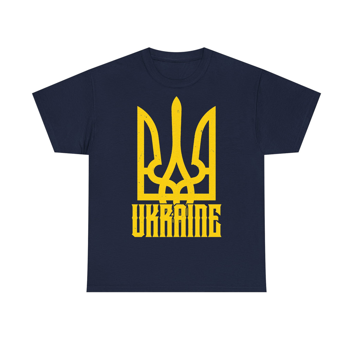 Bandiera e stemma dell'Ucraina Idea regalo Sport Tifoso Moda Vintage - T-shirt unisex