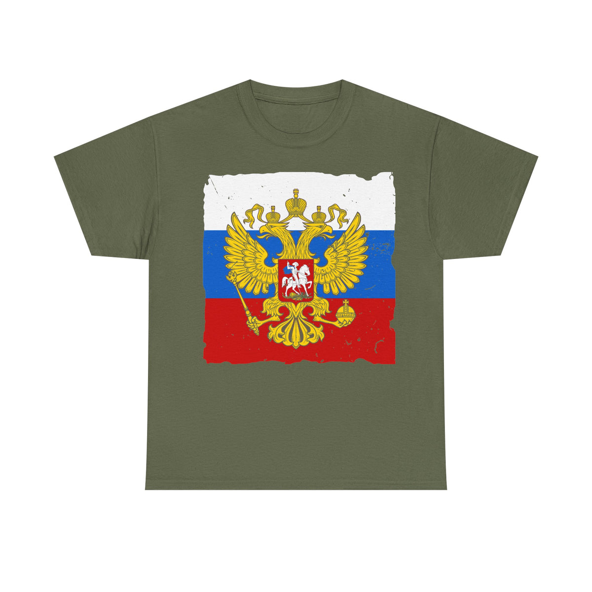 Rusia Rusia Moscú águila bandera escudo regalo deporte aficionado moda - Camiseta unisex