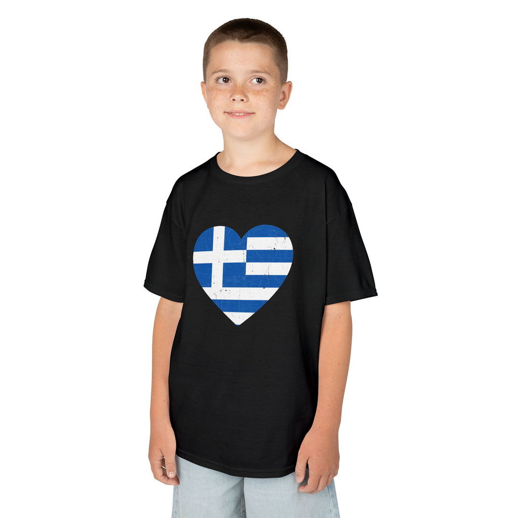 Greece Griechenland Flagge Wappen Heimat Fußball Sport Fan Geschenkidee - Für Kinder & Jugendliche Unisex T-Shirt