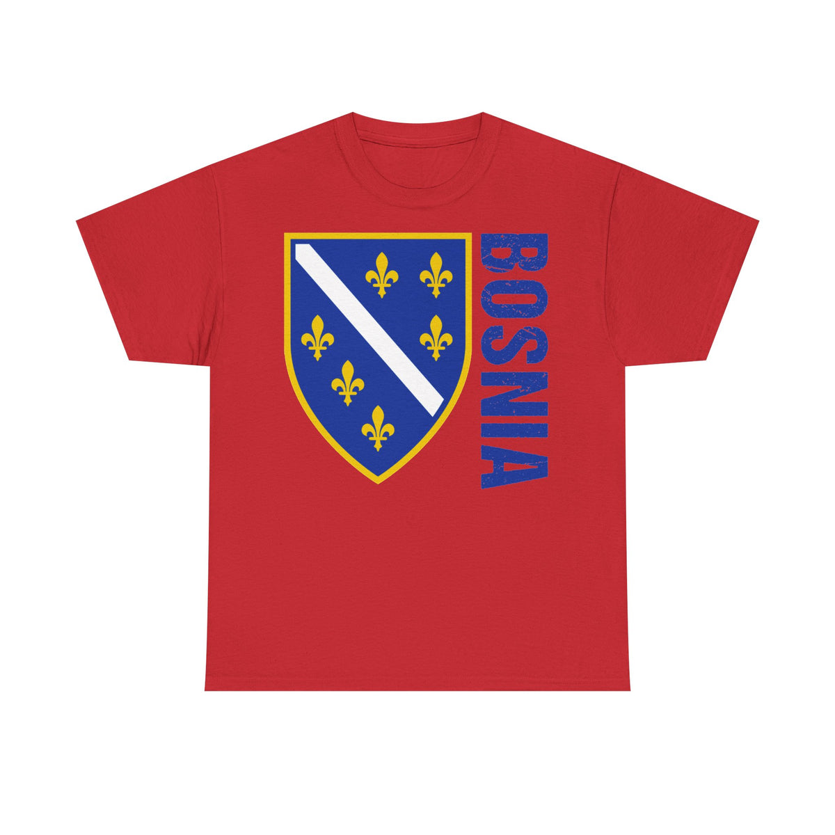 Bosnia escudo bandera orgullo patria aficionado al fútbol idea de regalo - Camiseta unisex