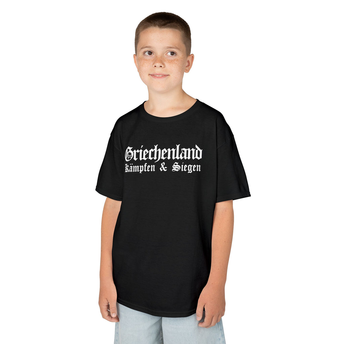 Greece Griechenland Flagge Wappen Heimat Fußball Sport Fan Geschenkidee - Für Kinder & Jugendliche Unisex T-Shirt