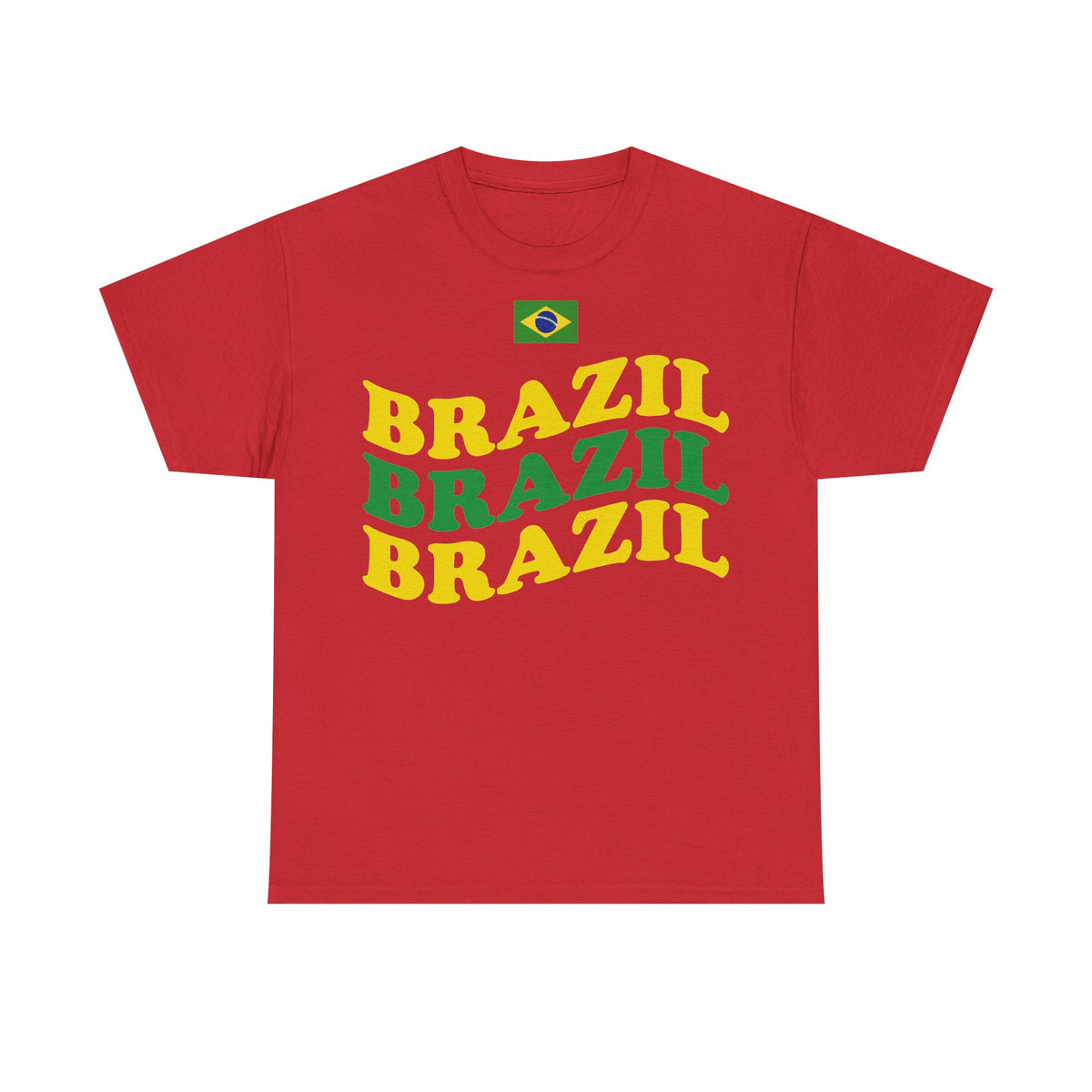 Brazil Brasilien Wappen Flagge Sport Fan Fußball Geschenkidee - Unisex T-Shirt