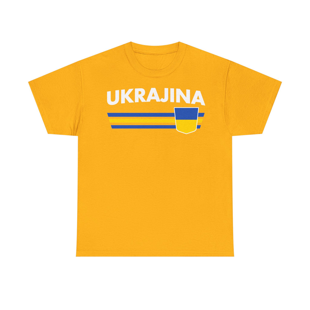 Bandiera e stemma dell'Ucraina Idea regalo Sport Tifoso Moda Vintage - T-shirt unisex