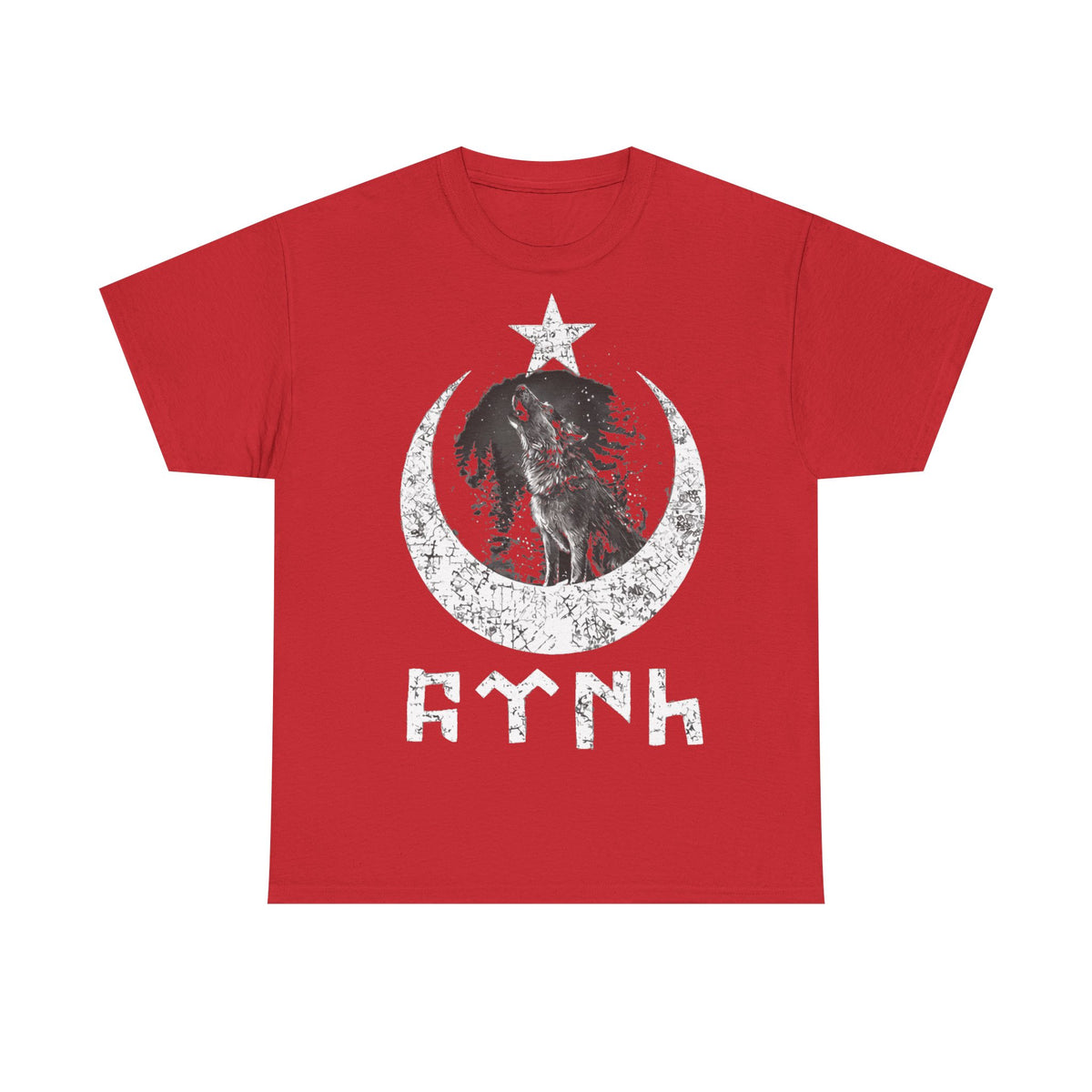 Türkiye Ay Yildiz Wolf Mitternacht Geschenkidee Göktürk - Unisex T-Shirt