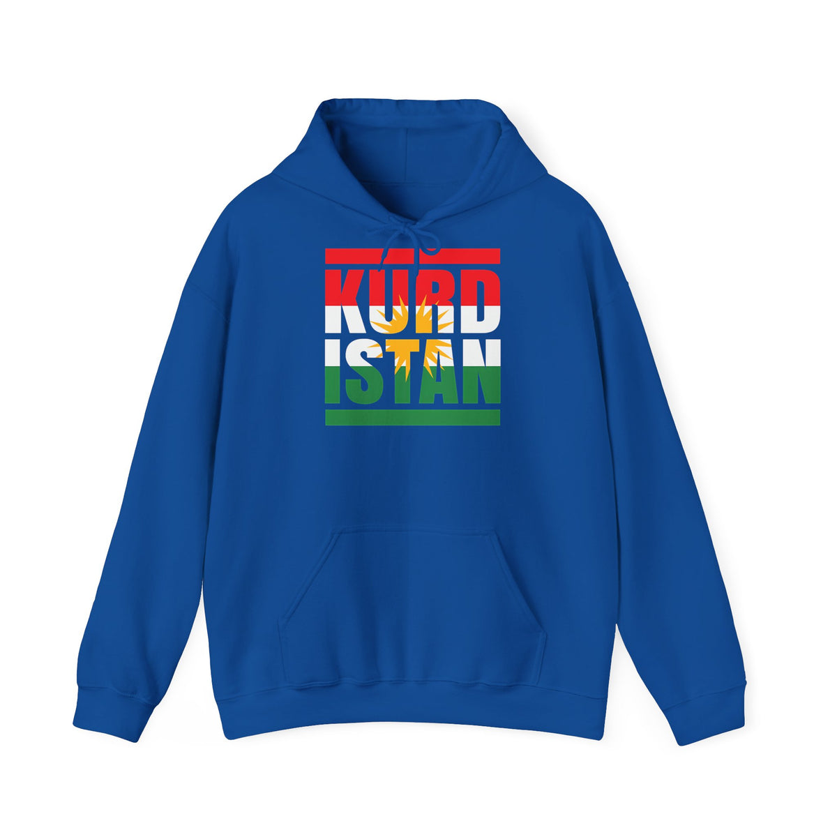 Kurdistan patria orgoglio stemma bandiera sport calcio regalo per tifosi - felpa con cappuccio unisex