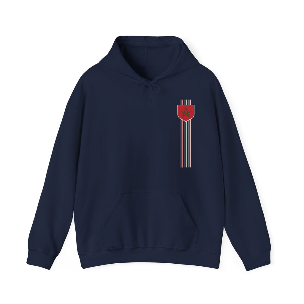 Marokko Maroc Edel Wappen Fan Fußball - Unisex Hoodie