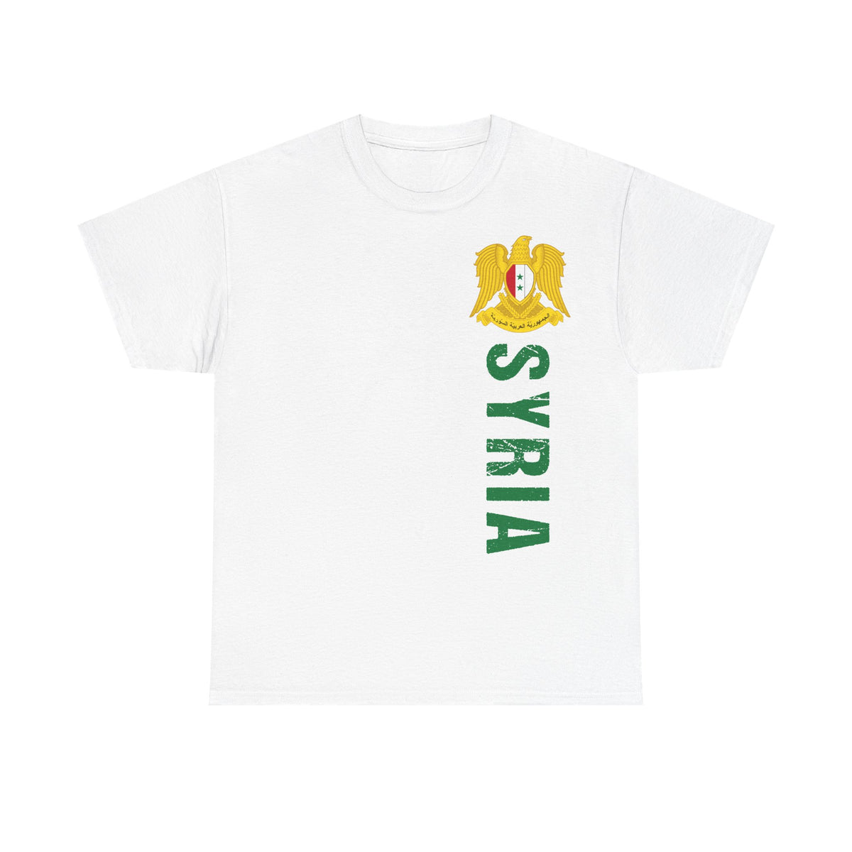 Syria Syrien Wappen Flagge Heimat Sport Fan Geschenkidee - Unisex T-Shirt