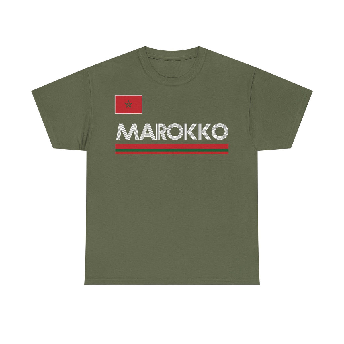 Marruecos Escudo Morocco Bandera Orgullo Fútbol Fan Deporte FIdea de regalo - Camiseta unisex