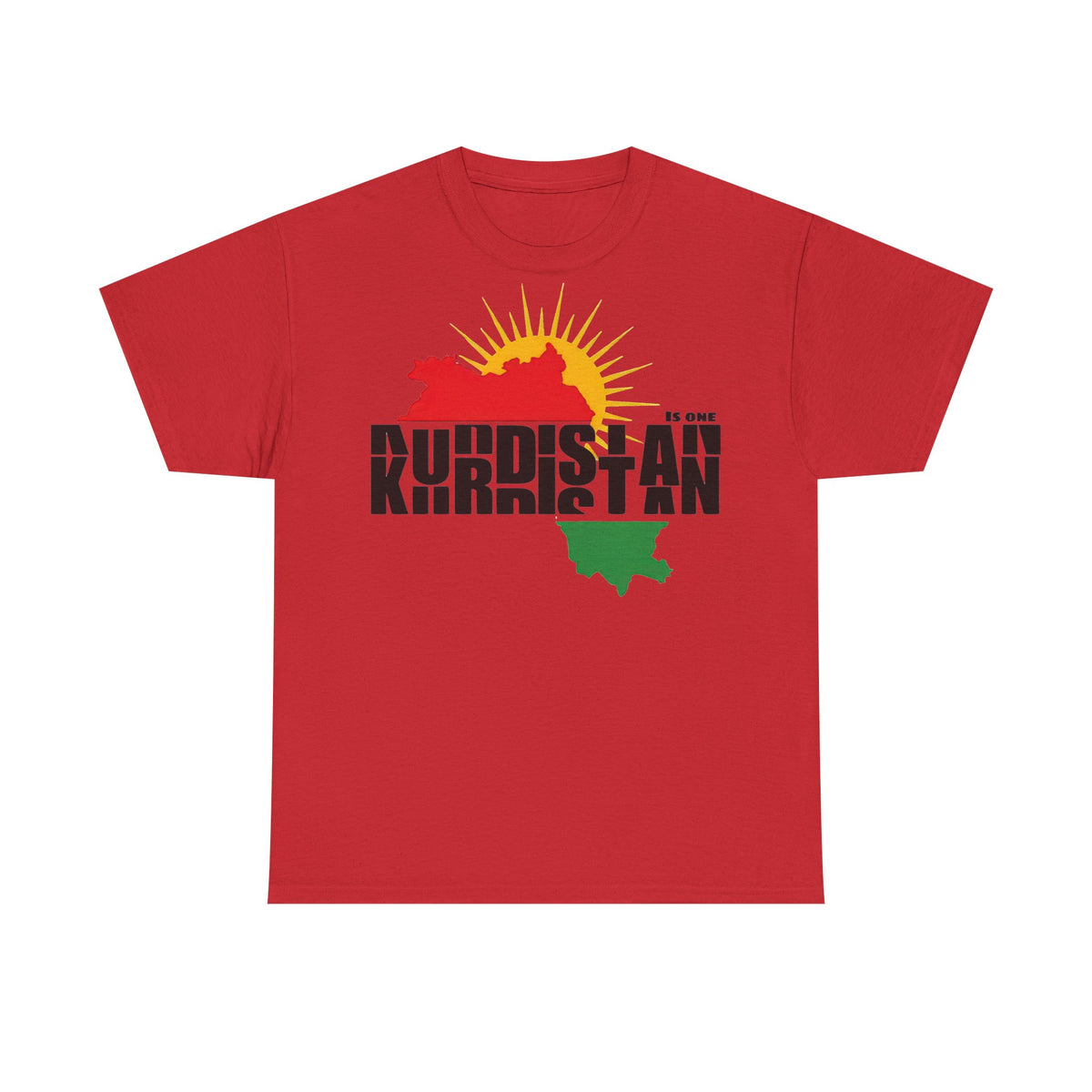 Kurdistan Sonne Flagge Azadi Newroz - Unisex T-shirt