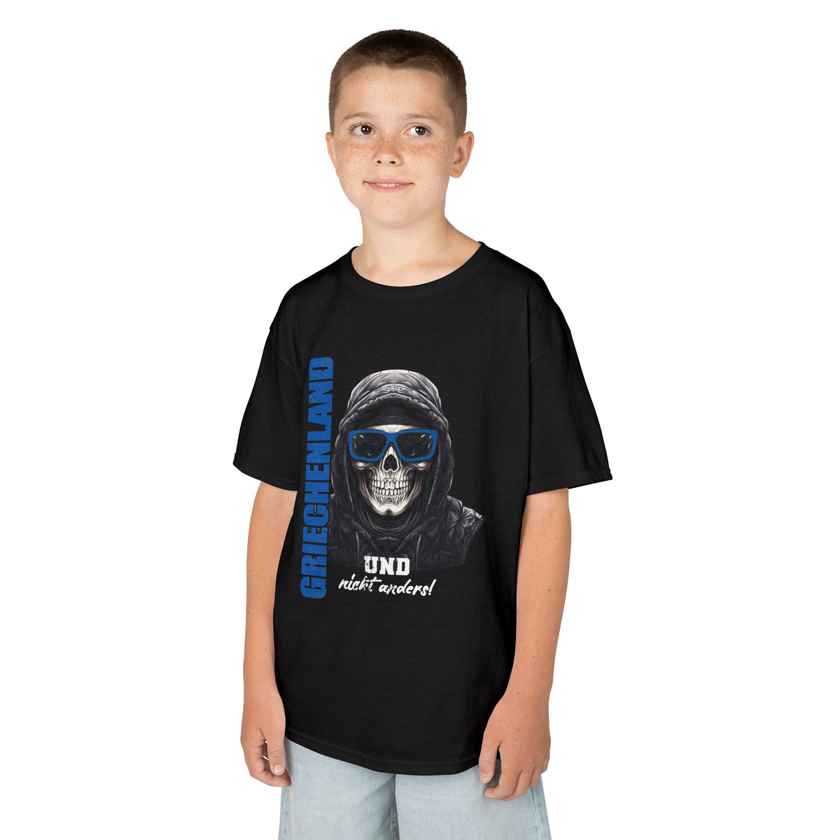 Greece Griechenland Flagge Wappen Heimat Fußball Sport Fan Geschenkidee - Für Kinder & Jugendliche Unisex T-Shirt