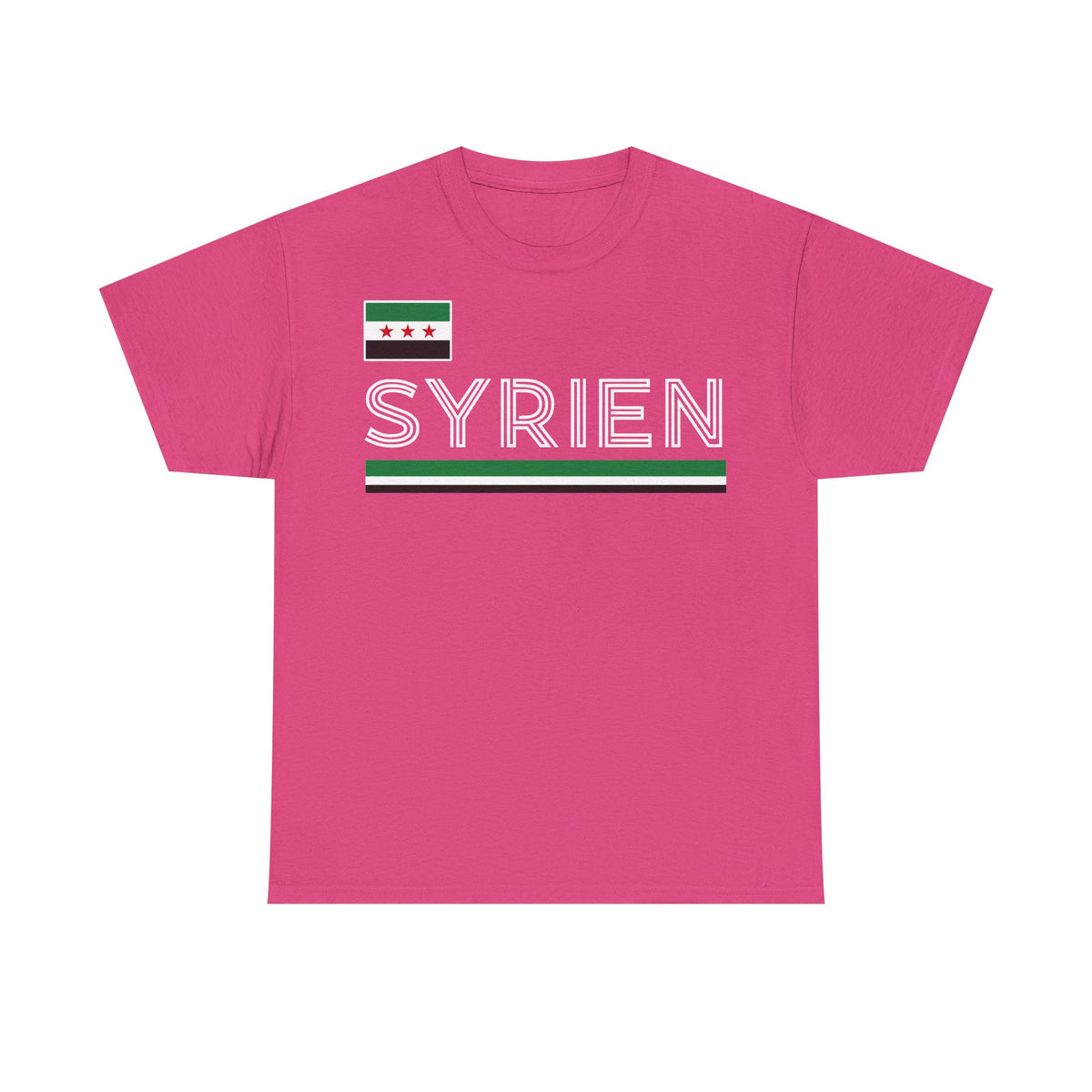 Syria Syrien Wappen Flagge Heimat Sport Fan Geschenkidee - Unisex T-Shirt