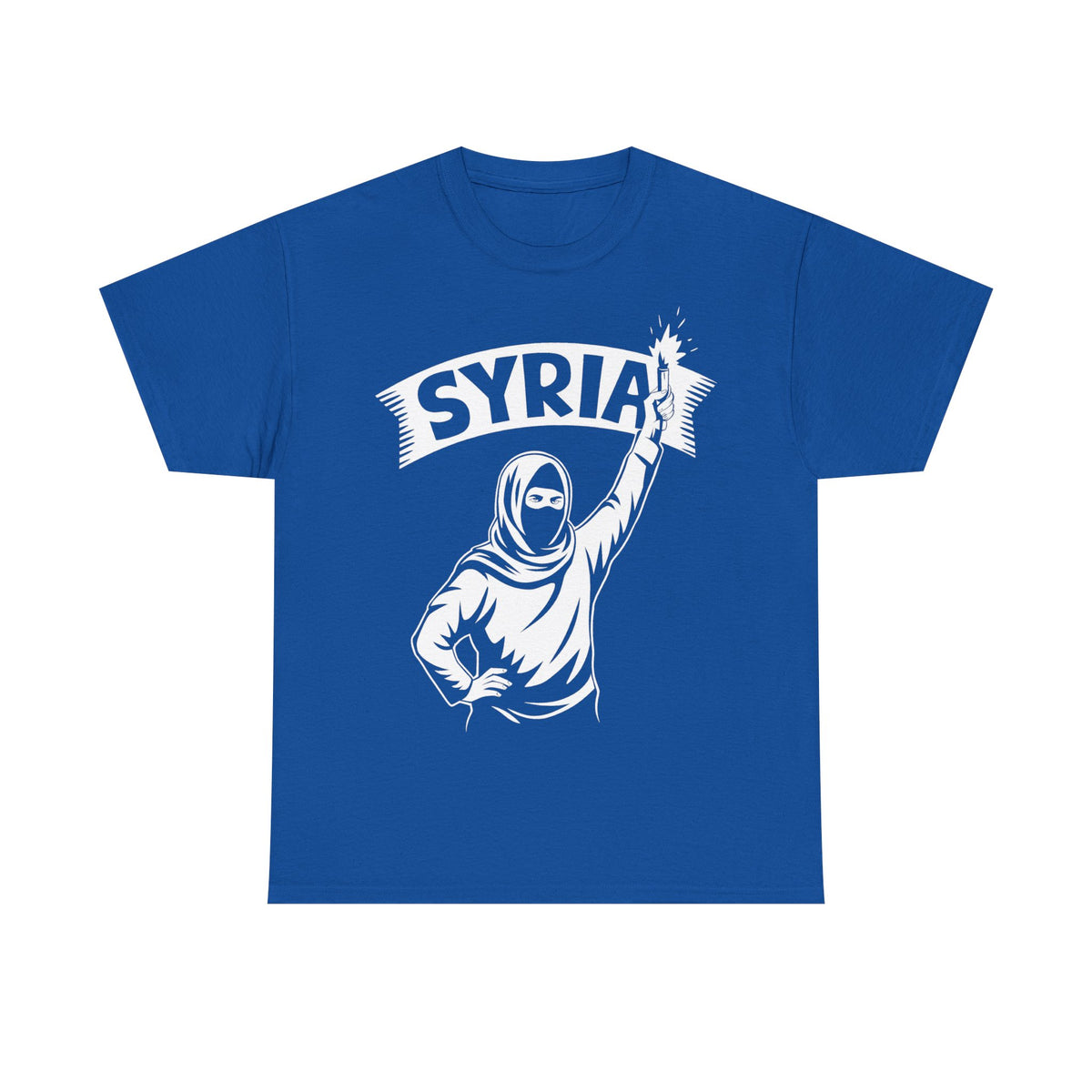 Syria Syrien Hooligan Wappen Flagge Heimat Sport Fußball Fan Geschenkidee - Unisex T-Shirt
