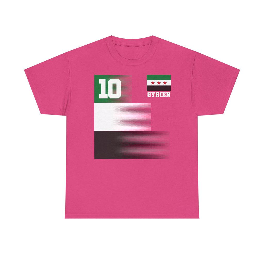 Syria Syrien Wappen Flagge Heimat Sport Fan Geschenkidee - Unisex T-Shirt