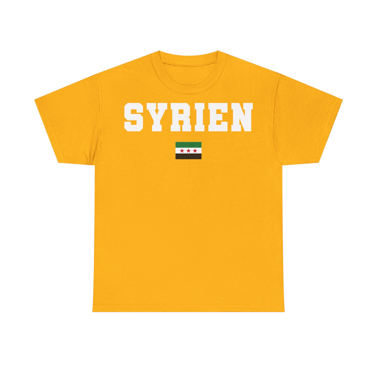 Syria Syrien Wappen Flagge Heimat Sport Fan Geschenkidee - Unisex T-Shirt