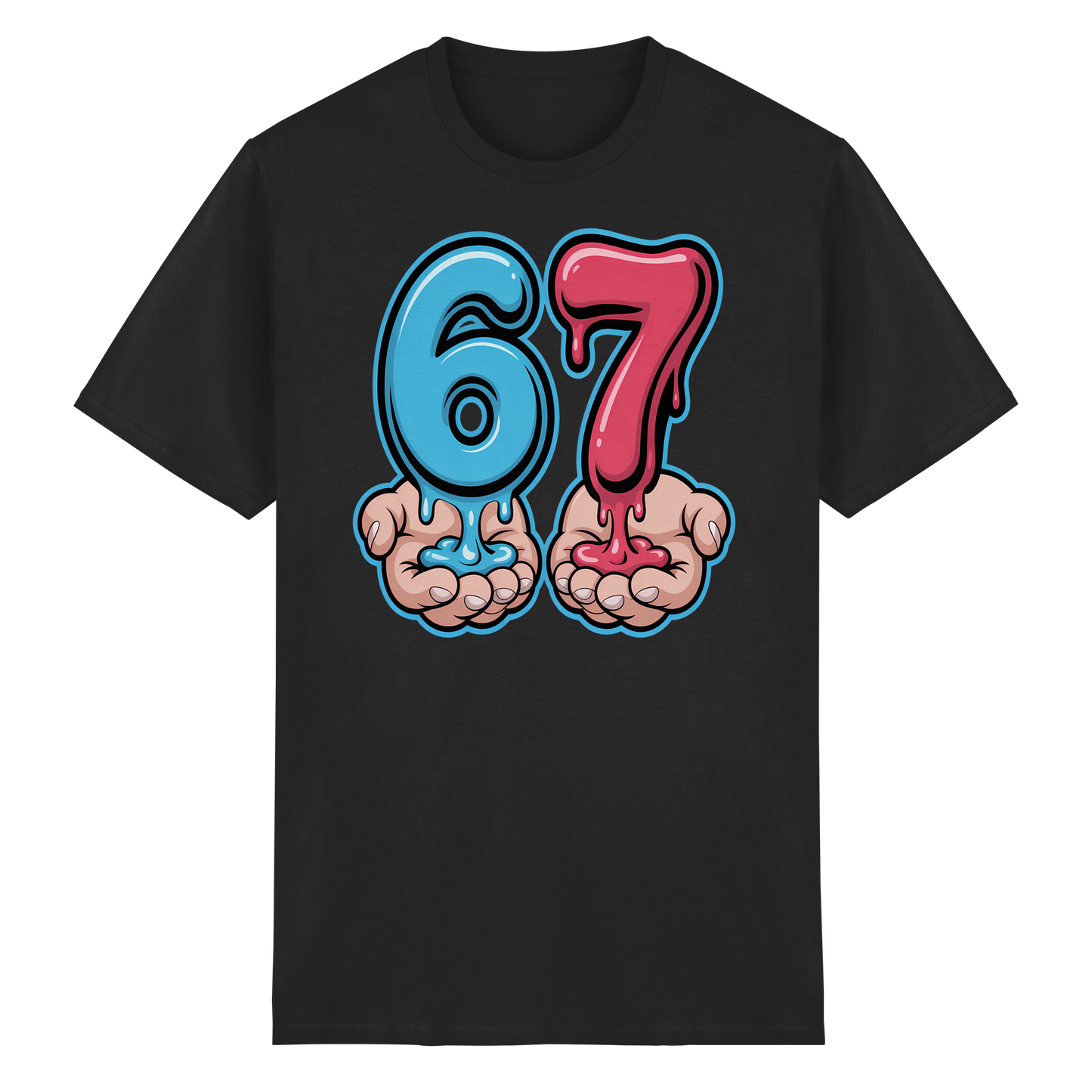 6 7 Six Seven Meme Humor Brainrot - Heavy Cotton T-Shirt