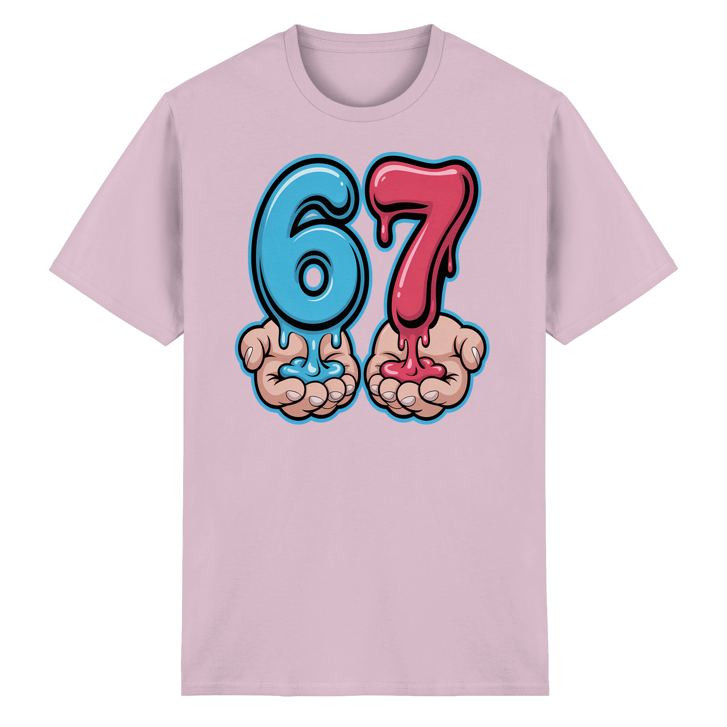 6 7 Six Seven Meme Humor Brainrot - Heavy Cotton T-Shirt