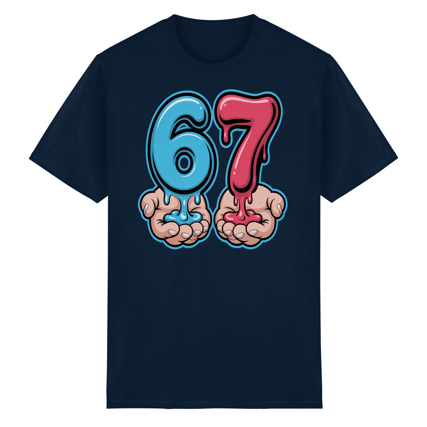 6 7 Six Seven Meme Humor Brainrot - Heavy Cotton T-Shirt
