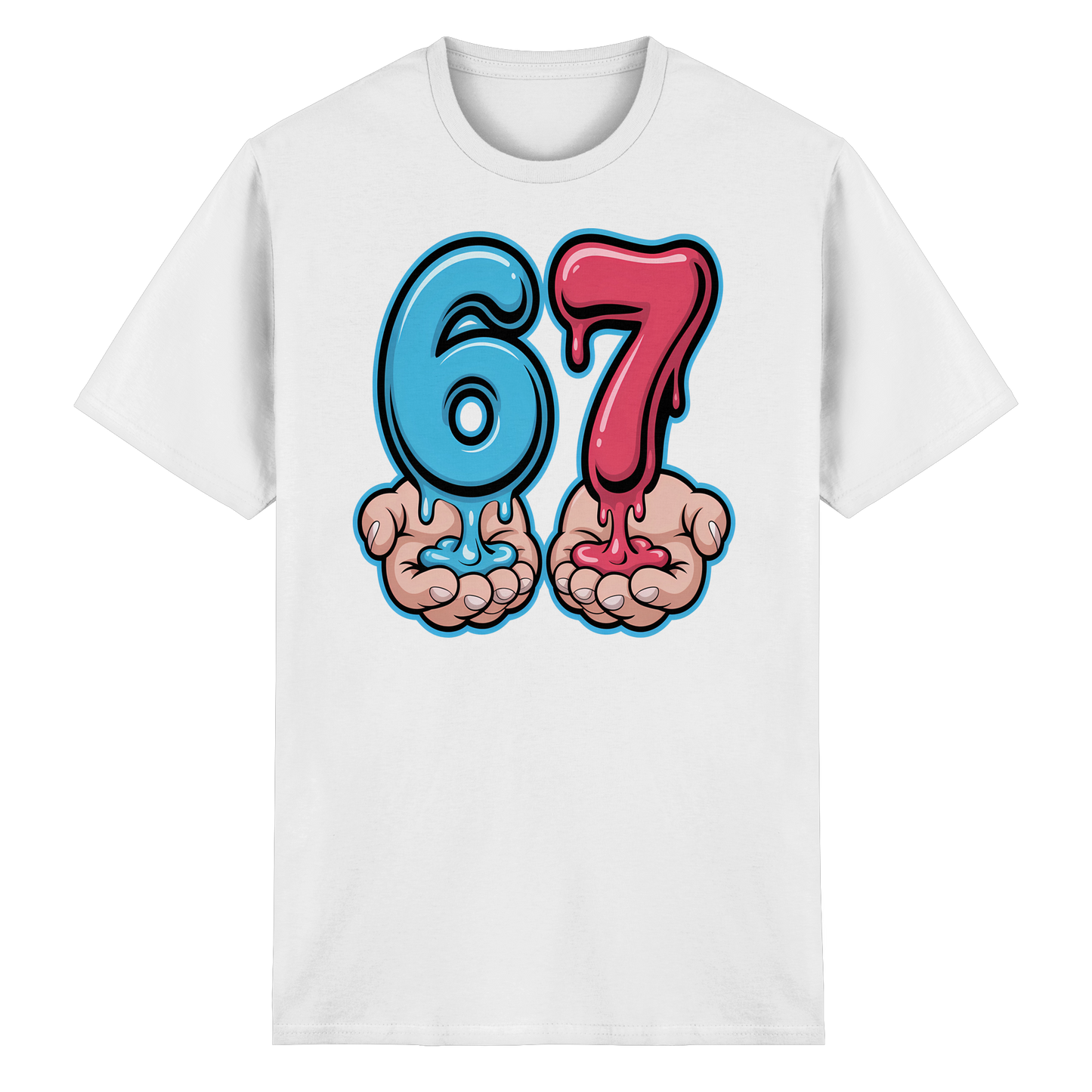 6 7 Six Seven Meme Humor Brainrot - Heavy Cotton T-Shirt