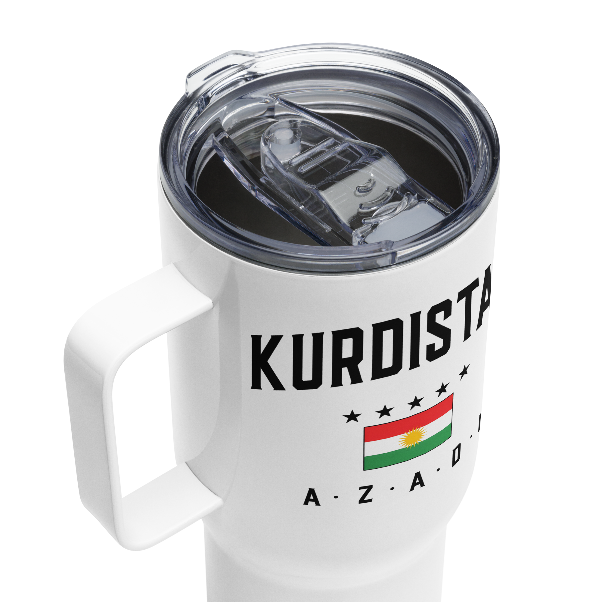 Kurdistan Azadi - Reisebecher mit Griff